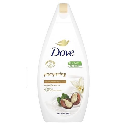 Dove pampering with shea butter and vanilla body wash - 500ml