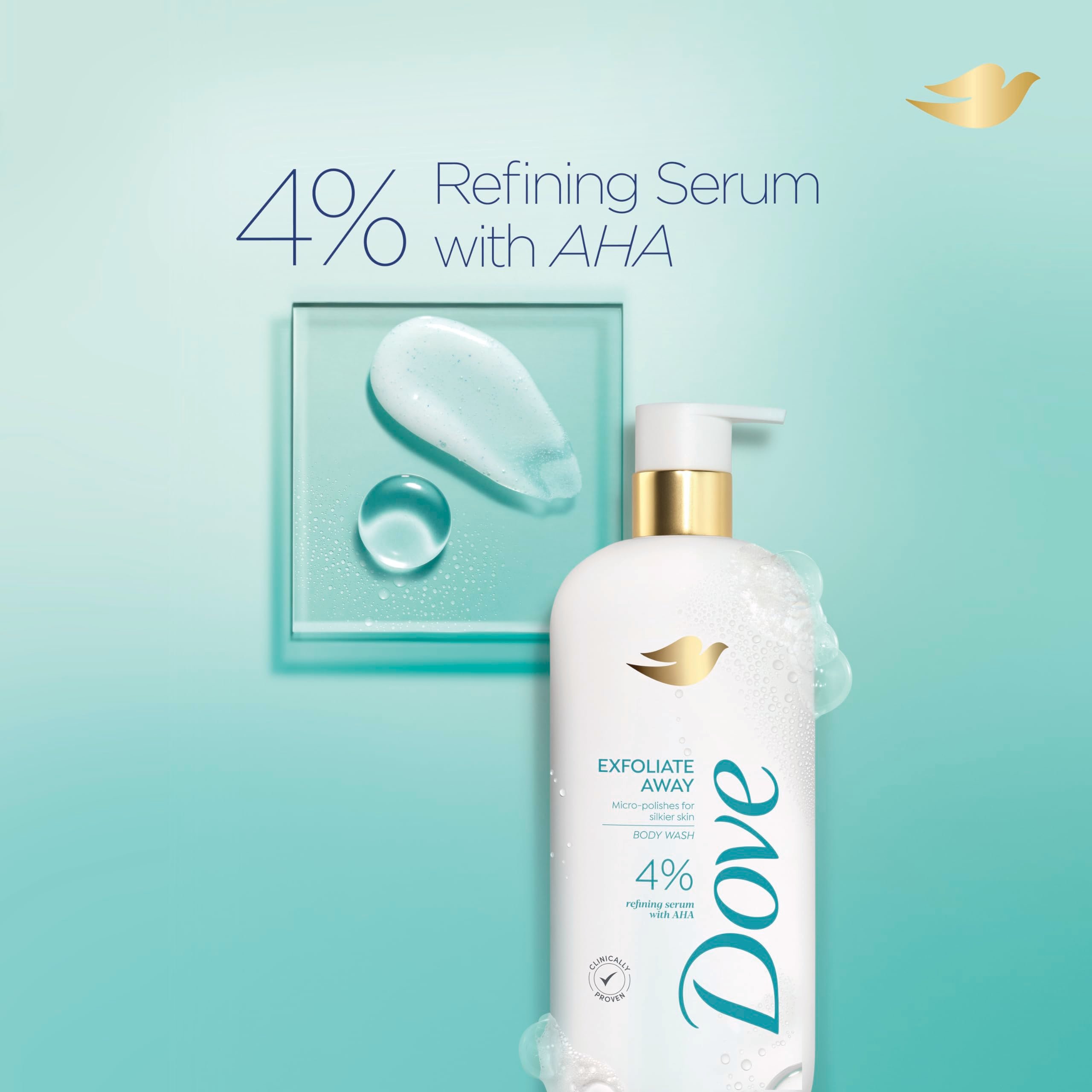 Dove Exfoiliate Away Body Wash - 547ml - Image 3