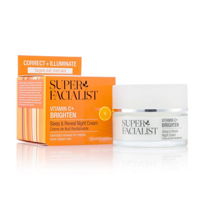 Super Facialist Vitamin C + Brighten Sleep and Reveal Night Cream - 50ml