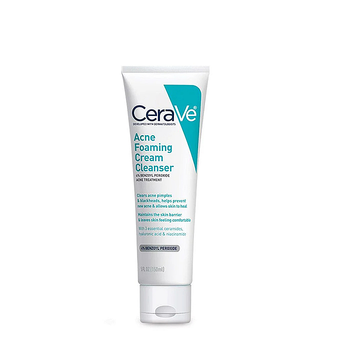 Cerave Acne Foaming Cream Cleanser (4% BPO) - 150ml