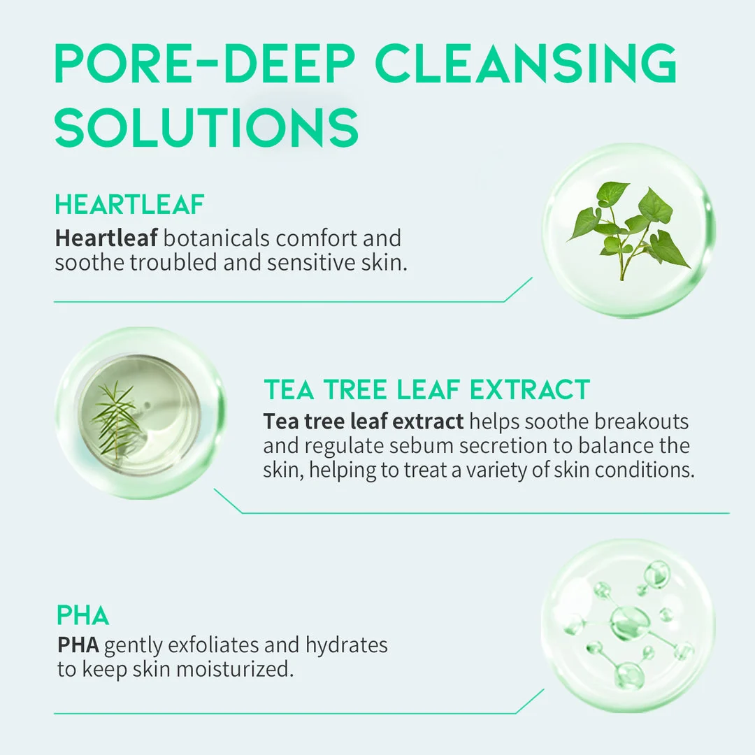 OOTD Heartleaf Pore Zero Cleanser 200ml - Image 2