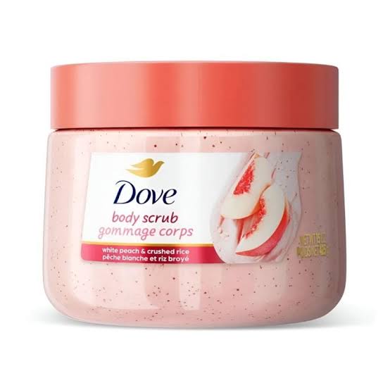 Dove White Peach & Crushed Rice Body Scrub- 425g