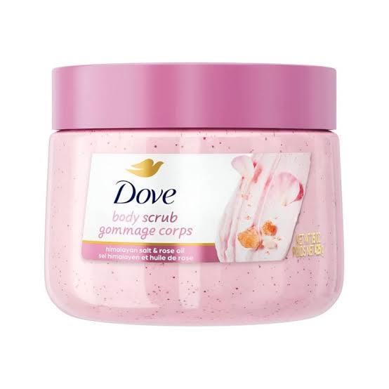 Dove Body Scrub Himalayan Salt & Rose Oil Body Scrub- 425g