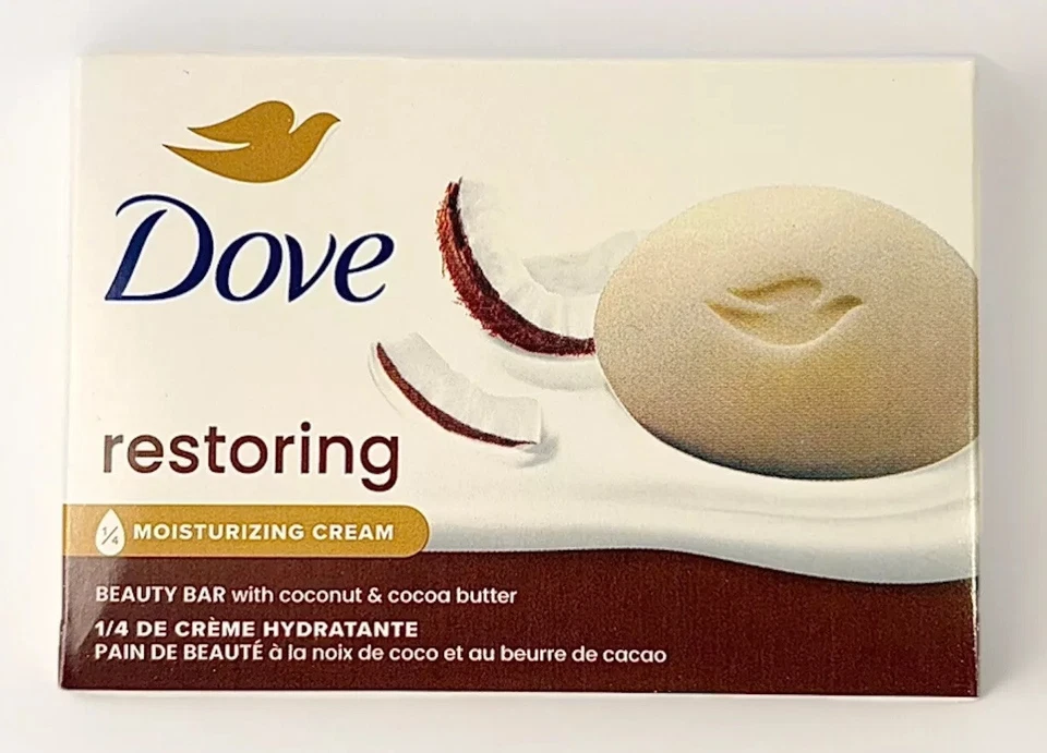 Dove Beauty Bar Soap Restoring Coconut & Cocoa Butter -106g (USA) - Image 2